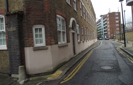 Building condition survey on London Docklands residential conversion. 